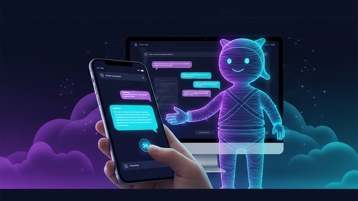 Person using an iPhone AI email writer app to draft a polite client reply quickly