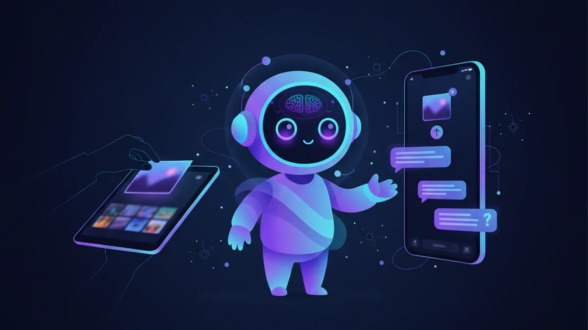 Person uploading a photo to an AI chat app to ask questions about it