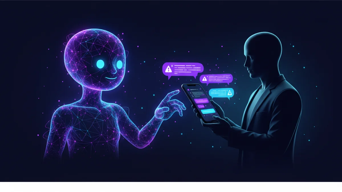Developer using an iPhone AI chat app to debug code and review errors