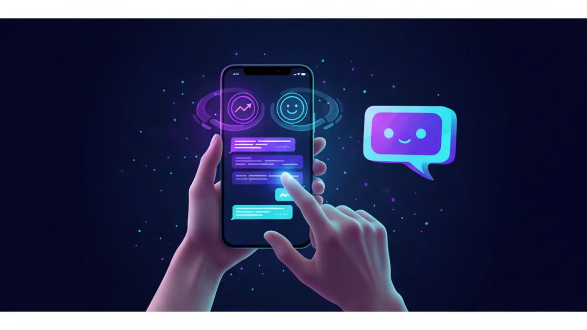 Person editing AI-generated paragraph on iPhone with readability and tone controls enabled