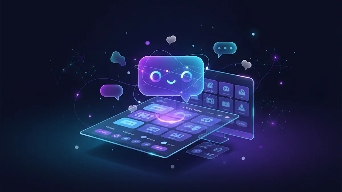 User browsing a directory to find AI chatbots by category, features, and chat style