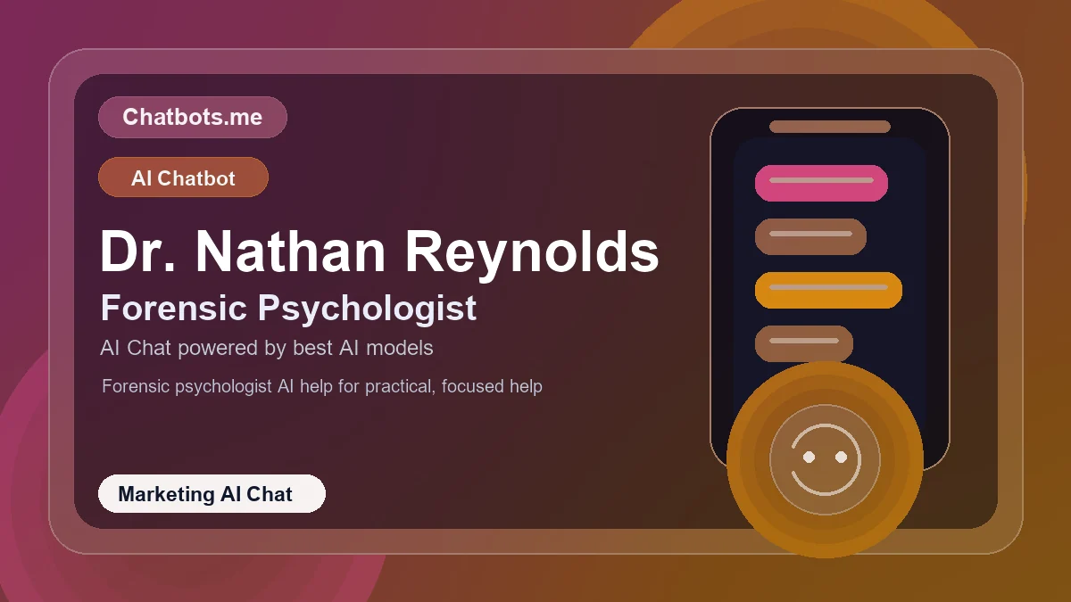 Dr. Nathan Reynolds chatbot visual for marketing AI chat