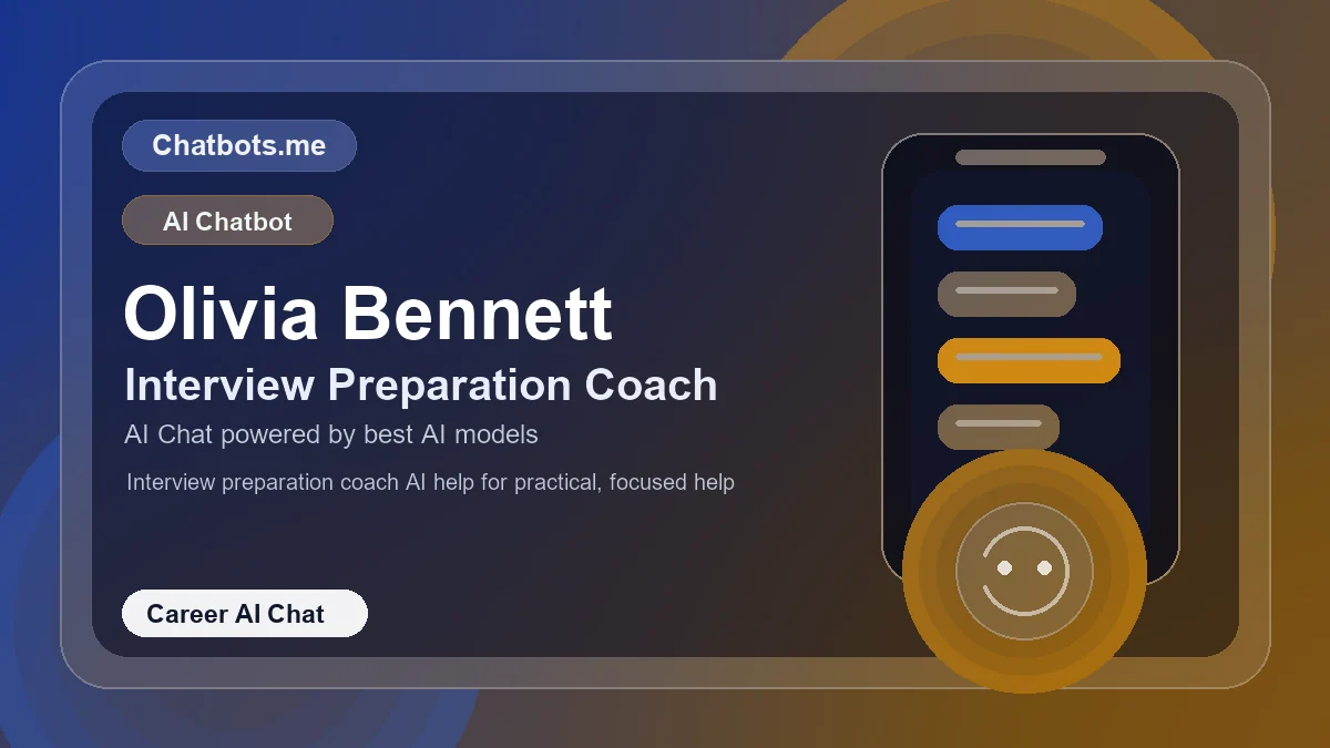 Olivia Bennett chatbot visual for career AI chat