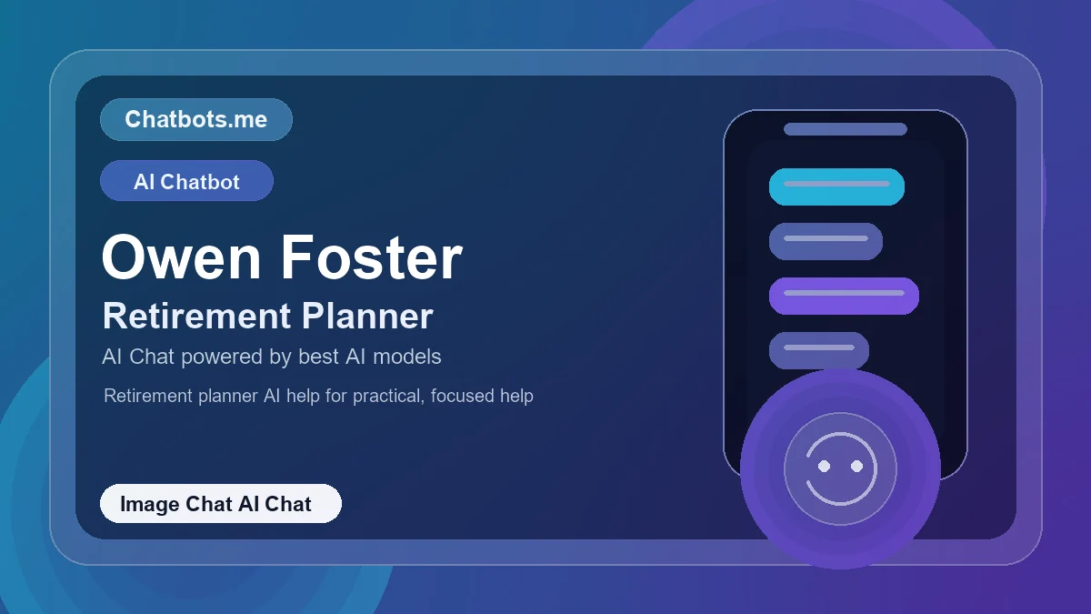 Owen Foster chatbot visual for image chat AI chat