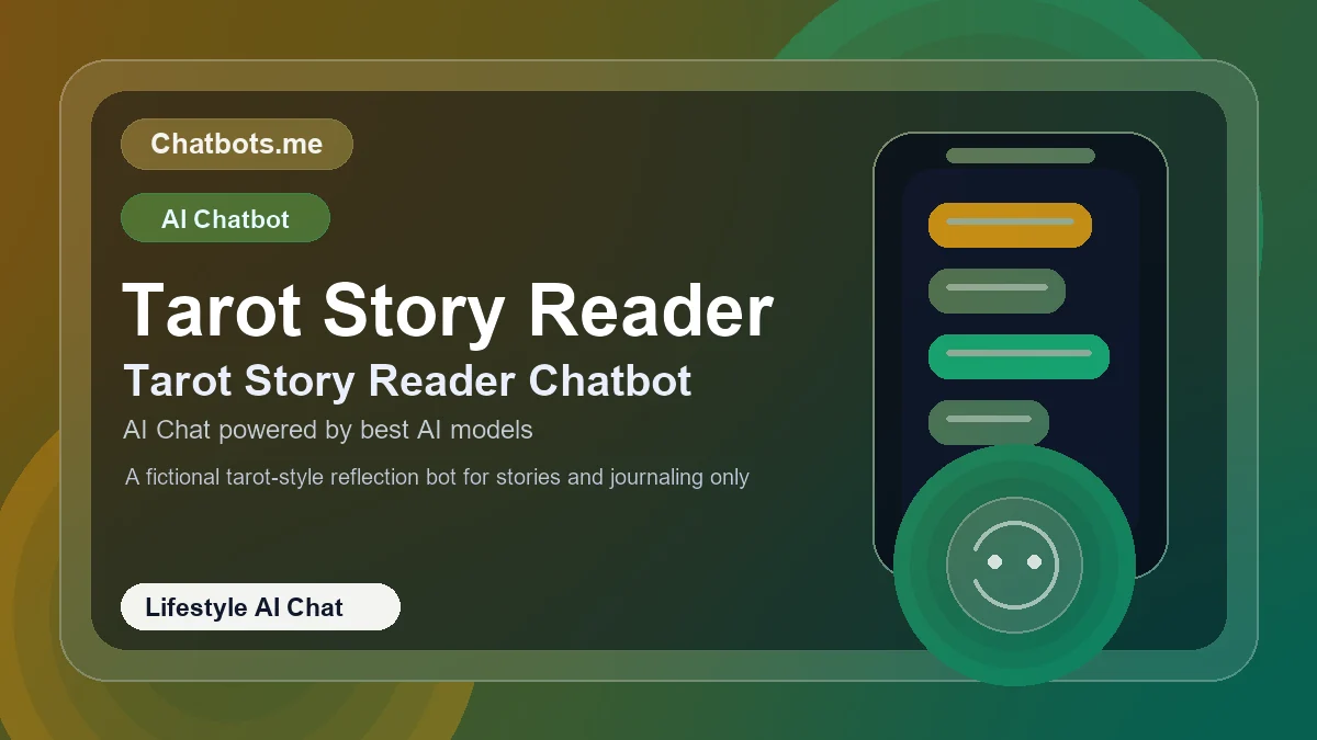 Tarot Story Reader chatbot visual for lifestyle AI chat